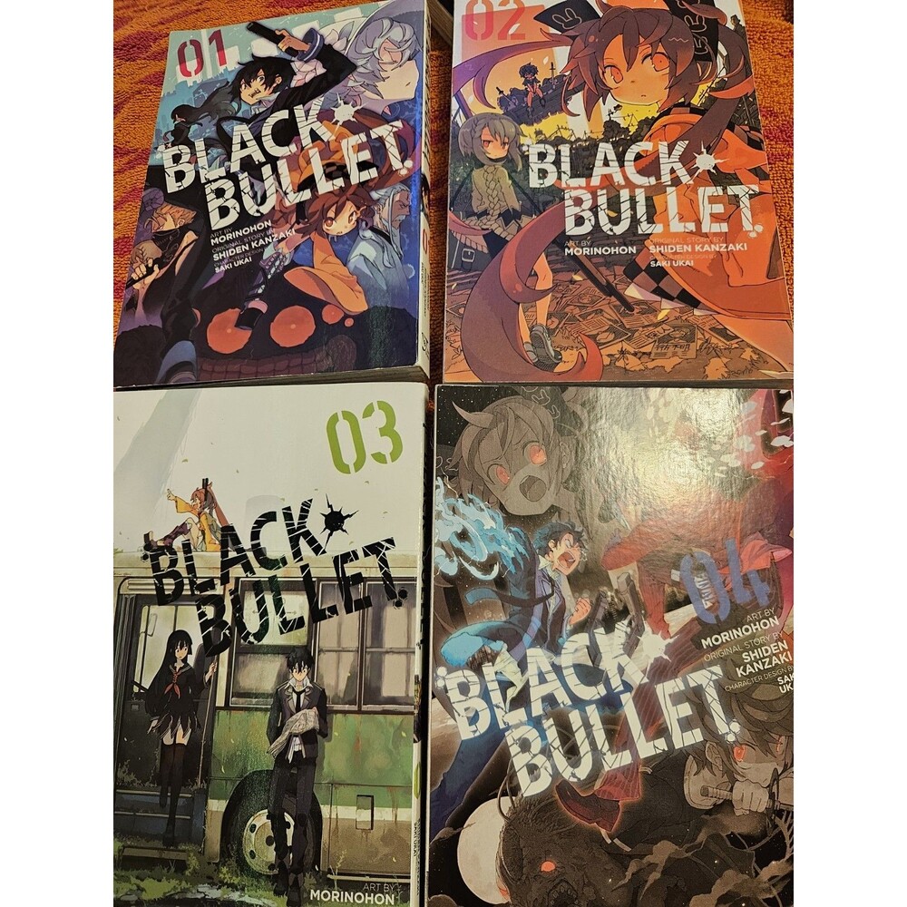 Yen Press Black Bullet Manga Vol 1-4 Paperback English - FULL COLLECTION